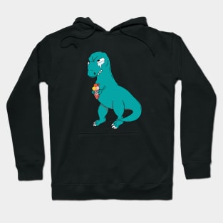 Funny T-Rex Dino with Ice Cream Hoodie